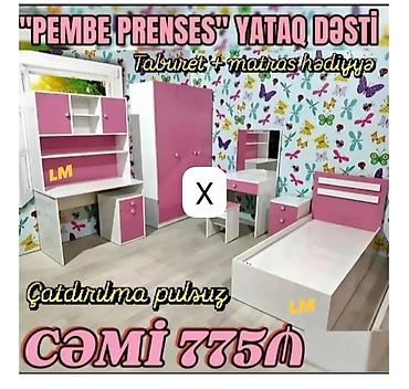 usag maneji: “Pembe Prenses” yataq dəsti Dəst tərkibi: - 1 nəfərlik çarpayı (baza — 1