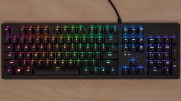gaming klaviatura: Klaviatura “Razer Huntsman” ustunde da original ag pbt keycaps elave
