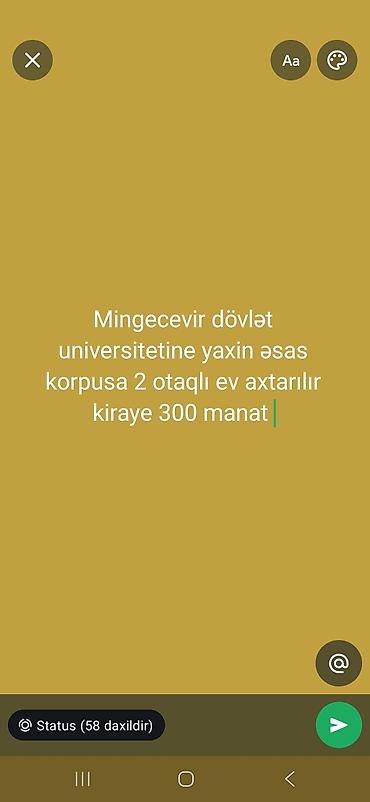 kurdexanida evler: Axtarılır: Mingəçevir Dövlət Universitetinin əsas korpusuna yaxın — 1
