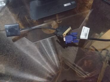 кабели и переходники для серверов китай: Кабель vga (месяц пользования) 200 сом переходник DVI-VGA( практически