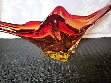 Ostali antikviteti: Cinija murano 1950 do 1960 god. -Sommerso -rucni rad. Murano cinija — 12