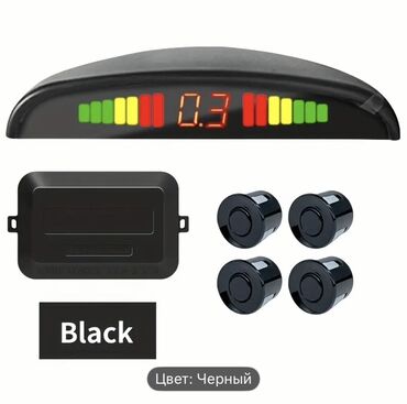 GPS naviqatorlar: Qara rəngdə avtomobil park sensorları dəsti. Dəstə park sensorları