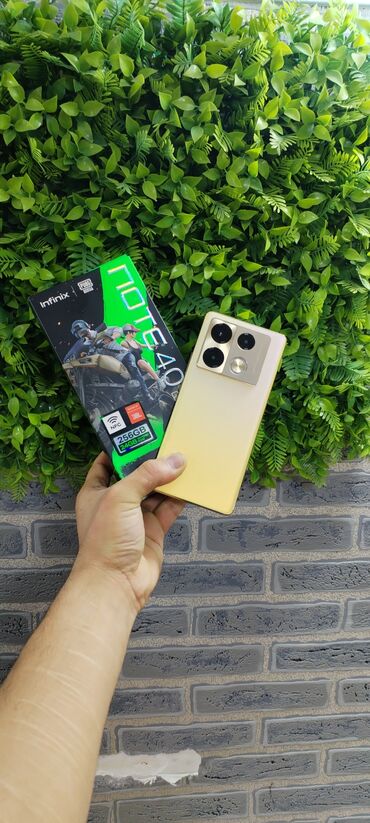 Infinix: Infinix Note 40 Pro, 256 GB, rəng - Qızılı, Face ID