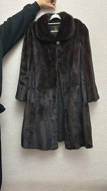 норковые шубы бу: Шуба, Норка, По колено, L, XL, Стандарт — 1