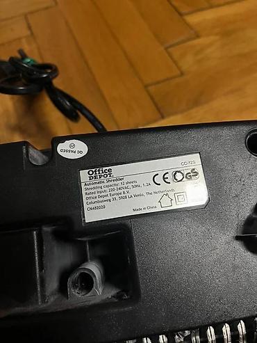 Ostali aparati za manikir i pedikir: Uništavač dokumenata Office Depot OD-125 - Tip sečenja: poprečno — 5