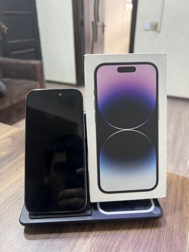 iphone 5 ekranı: IPhone 14 Pro, Deep Purple, Face ID