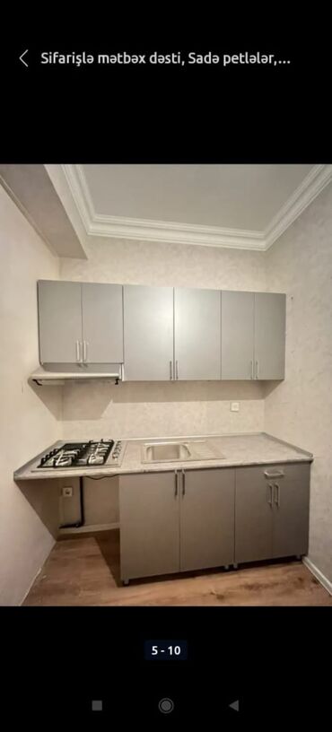 Mətbəx mebeli: Sifarişlə hazırlanmış müxtəlif ölçülü mətbəx mebelləri. Rəng və dizayn — 10