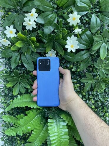 Автоэлектроника: Redmi 10A, 32 ГБ, цвет - Синий, Отпечаток пальца