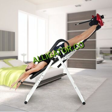 Массажеры и массажные аксессуары: Тренажер для вытяжки спины и грыжи Лечение грыжи - инверсионный стол