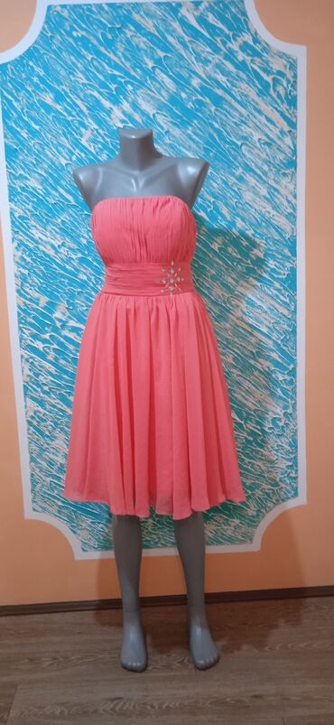 haljina lauren svila m: M (EU 38), bоја - Roze, Večernji, maturski, Top (bez rukava)