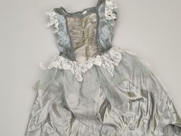 oliwkowa sukienka: Sukienka, 5-6 lat, 110-116 cm, stan - Dobry