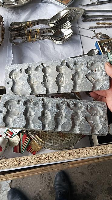 qəlib satışı: Şirniyyat qəlibləri, rəng - Gümüşü, Metal, Fiqur — 1