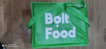 Popkorn aparatları: Bolt Food termo çatdırılma çantası - Rəng: parlaq yaşıl, hər iki
