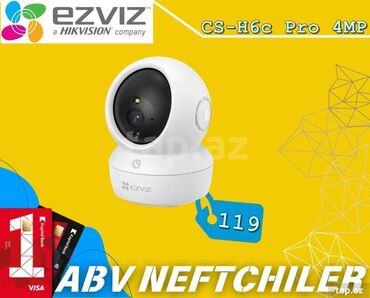 Qoşqular: ------360° WI-FI KAMERA------ -4MP GÖRÜNTÜ -Iki tərəfli danışıq -360°