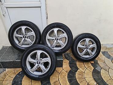 r15 disklər: İşlənmiş Disk təkər Hyundai 195 / 65 / R 15, 4 Boltlu — 2
