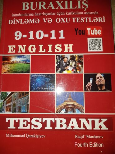 www araz edu az test bank cavablari: Ingilis dili Test bankı.Kitab heç istifadə olunmayıb 10.5 manata