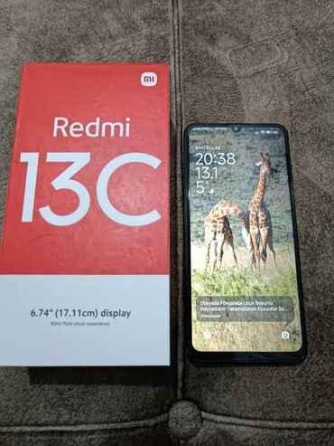 xiaomi kreditle: Xiaomi Redmi 13C, 256 GB, 
 Barmaq izi, İki sim kartlı, Face ID