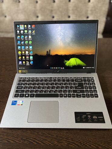 компьютеры токмок: Ноутбук, Acer, 8 ГБ ОЗУ, Intel Core i5, 15.6 ", Б/у, Для работы, учебы, память SSD