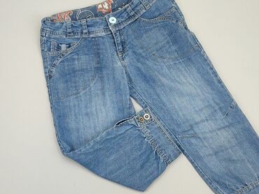 czapka fioletowa dla dziewczynki: 3/4 Children's pants 14 years, Cotton, condition - Good