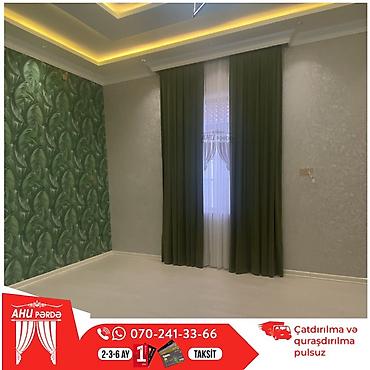 Pərdə və tüllər: Dekor pərdələr və tül – ölçüyə görə hazırlanır - Material: yumşaq — 18