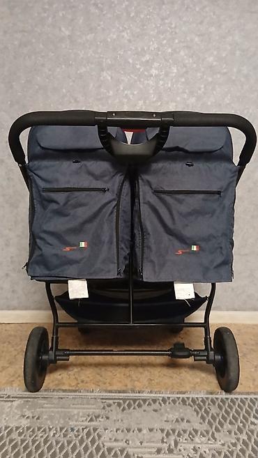 doona x: Прогулочная коляска для двойни (side-by-side), цвет темно‑синий деним — 1