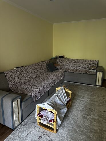 диванчик для прихожей: Угловой диван, С ящиками, Трёхместный и более, Рогожка