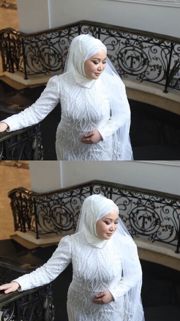 свадебные платья оптом: Свадебное платье для невесты в стиле modest (для хиджаба) - Цвет