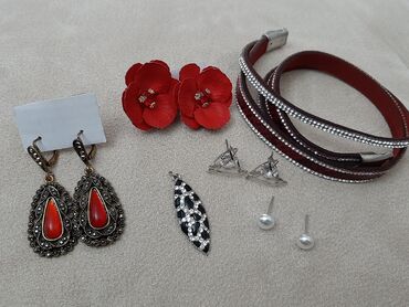 sırğa gülü: Sirqa qirmizi dashli+sirqa gullu+qolbaq qashli+sirqa mirvari+klon
