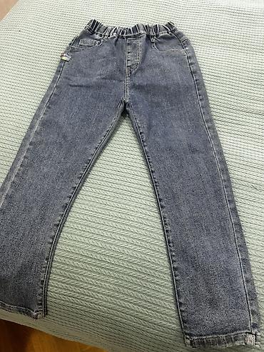 Детская одежда и обувь: Uşaq cins şalvarı - Rəng: tünd-boz/klassik yuyulmuş denim - Model — 2