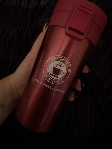 Другие емкости: Термокружка CAKA Coffee Cup, цвет бордовый. - Материал корпуса