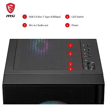 optimal elaqe: MSI MAG FORGE 321R AIRFLOW – optimal soyutma və geniş daxili həcm — 5