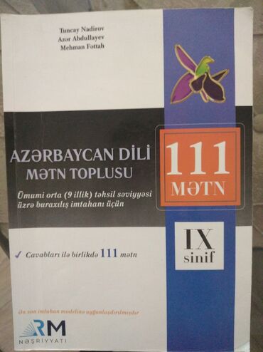 rus dili kitabı 10 cu sinif: 9 cu sinif Azərbaycan dili mətn və test kitabı. İşlədilmişdir