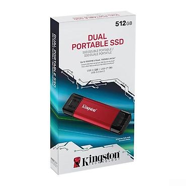 portable ssd: Kingston Dual Portable SSD 1TB USB-A/C USB 3.2 Gen 2 Bütün — 1