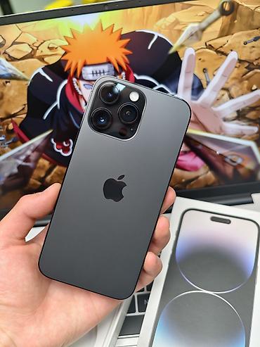 IPhone 14 Pro Max, Б/у, 256 ГБ, Черный, Коробка, 82 %