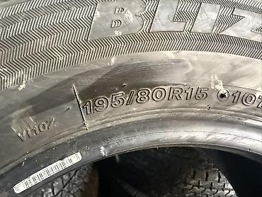 резина для скул: Шины 195 / 80 / R 15, Зима, Б/у, Легкий коммерческий транспорт (C/LT), Япония, Bridgestone — 1