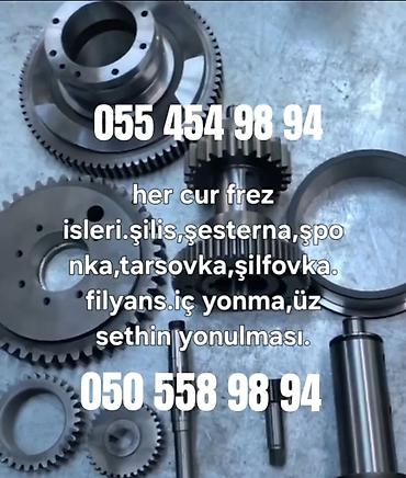 oxlar: Tokar və frez işləri – metal emalı xidməti Xidmətlər: - Futulkalar — 7