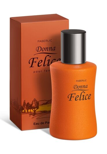 Ətriyyat: Faberlic Donna Felice qadınlar üçün nəzərdə tutulmuş ətir suyu. Şüşə
