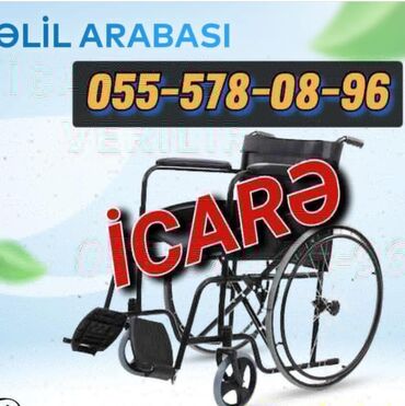 icarə obyektlər: Əlil arabaları
 i̇carə 
 və
satiş