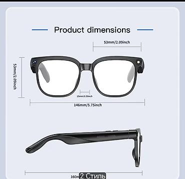 Eynəklər: İstifadə olunmayib 200 azn alunib. Smart eynək – Bluetooth — 8