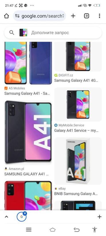 samsung j6: Samsung Galaxy A41, 64 GB, rəng - Qara, Sensor, Barmaq izi, İki sim kartlı