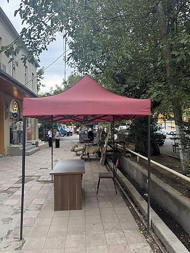 спорт: Qatlanan yarmarka çadırı – qırmızı tent - Tip: Portativ “pop-up” — 3