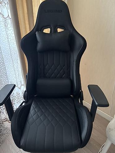Ofis mebeli: LEGEND brendinin oyun/ofis kreslosu - Rəng: tam qara - Material — 1