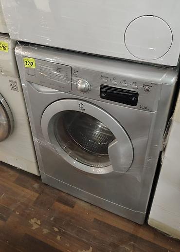 9950 nömrə: Indesit paltaryuyan maşın – ön yükləməli, gümüşü rəng. Texniki — 1