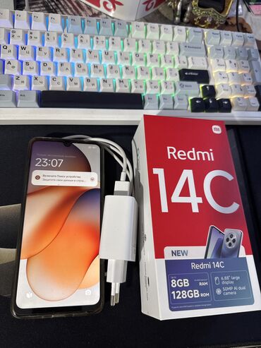 поко f4 цена в бишкеке: Redmi, Redmi 14C, Новый, 128 ГБ, цвет - Голубой, 2 SIM