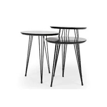 Setovi stolova i stolica: KLUB STOLOVI SET 3 KOMADA NOVI STOCICI METAL-MDF TOP PONUDA | Cene — 11