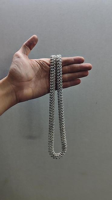 Серебряные цепочки: Серебряная цепь"Мегапитон" Вес 140 Длина 64 см. 100% Ручная работа — 9