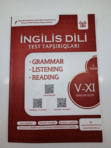 www.hedef.edu.az test bankinin cavablari: İngilis dili hədəf qayda kitabı. Yeni nəşr. Heç istifadə olunmayıb