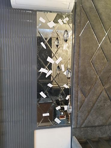 hamam dekoru: Güzgü Divar üçün, Dairə, Dekorativ, Çərçivə ilə — 3