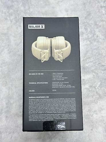 core i3 6100: Marshall Major V (Cream) — беспроводные накладные наушники с фирменным — 3