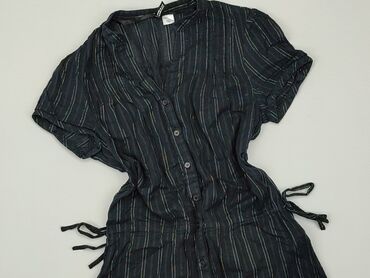 czarne bluzki z krótkim rekawem: Blouse, H&M, XS (EU 34), condition - Good